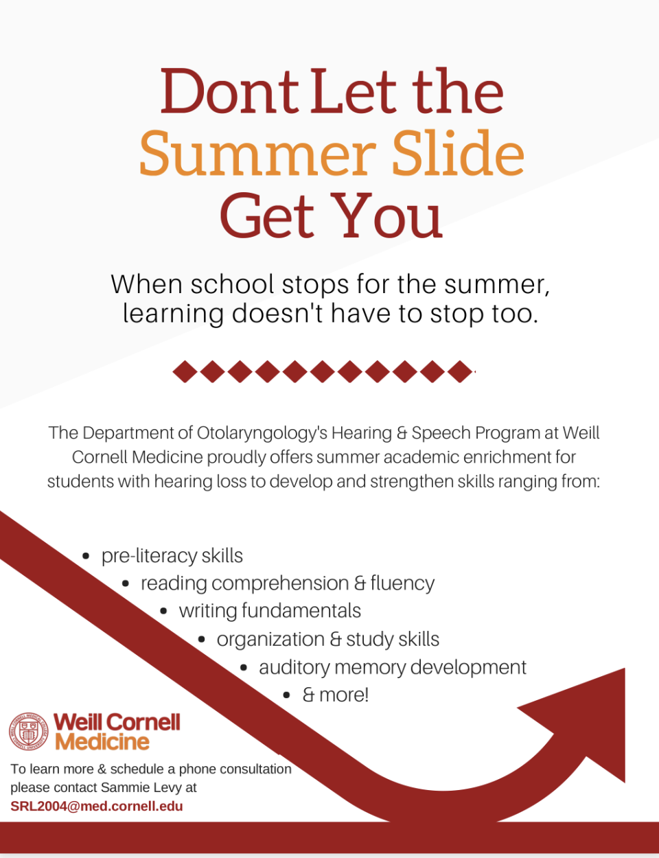 Summer Academic Enrichment Flyer